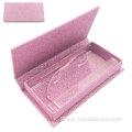 custom luxury lash case rectangle glitter eyelash box